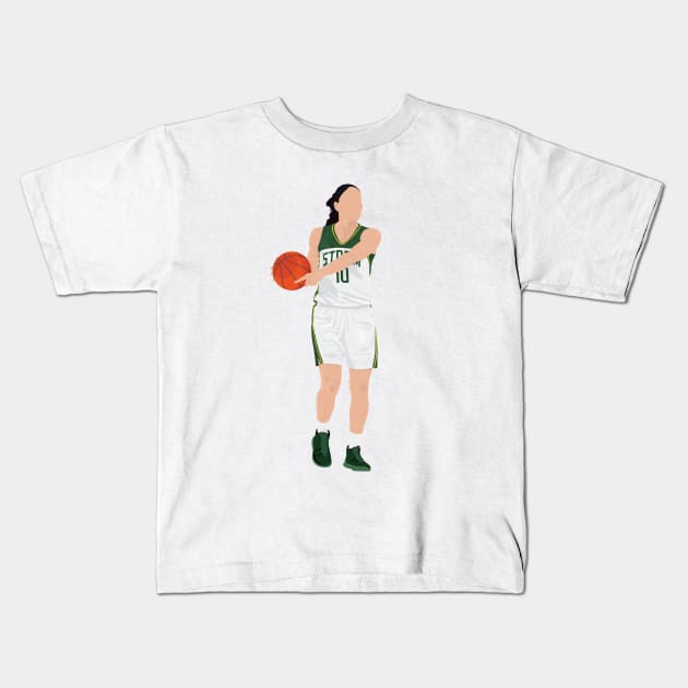 Basketball Storm Kids T-Shirt by RockyDesigns